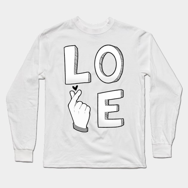 LOVE K-POP Long Sleeve T-Shirt by ChasingBlue